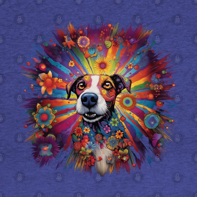 Tripping Jack Russel by Bee's Pickled Art